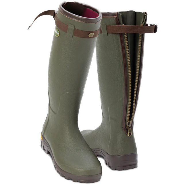 Alan Paine Arxus Primo Nord Rubberen Laarzen Met Rits 1025 - Olive